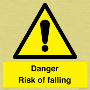 Danger Risk of falling